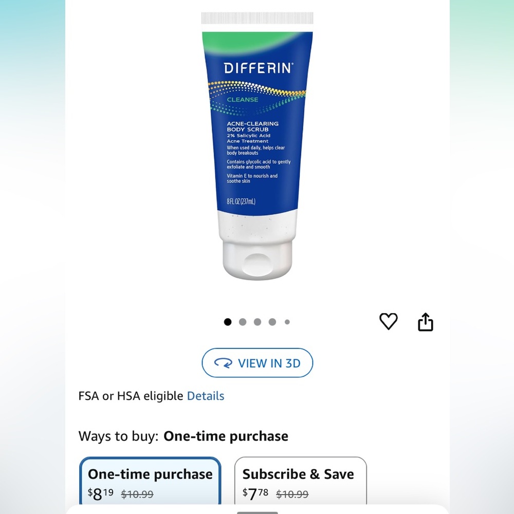 Cleanse Acne-Clearing Body Scrub - Blue